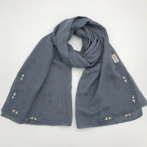 طرحة أصيلة أزرق باهت F8