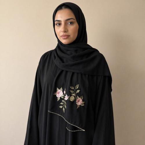 طرحة فلورا أسود / B6