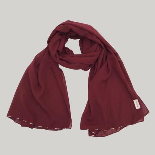 طرحة ليزر لولو جولد أحمر غامق