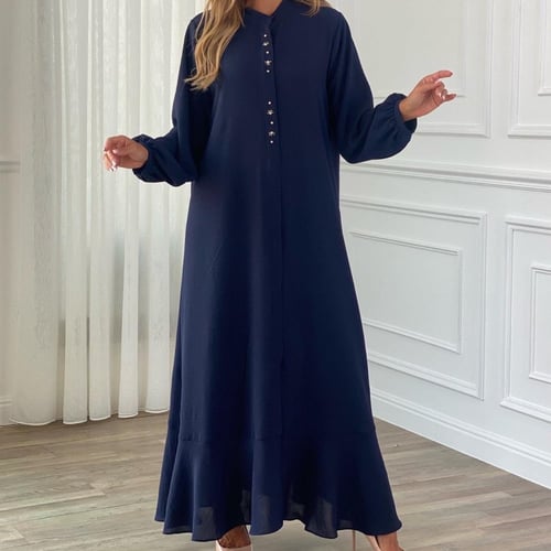 عباية حُسن لون كحلي