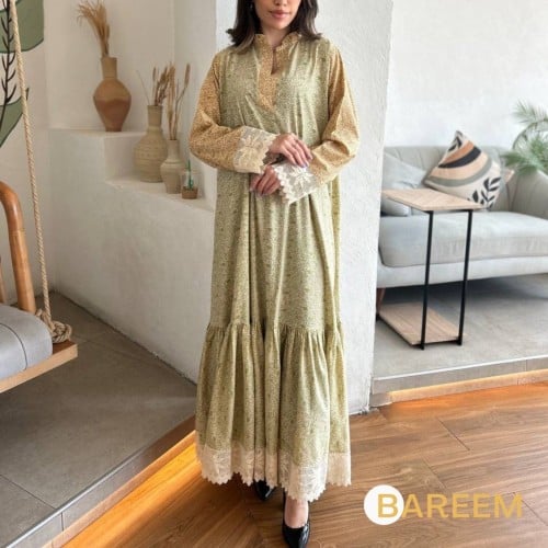 جلابية روبي باللون الزيتي