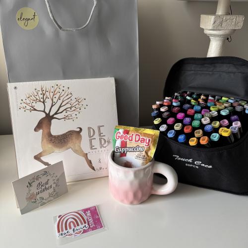 هدية الرسامين المحتويات: الوان 80 لون ،سكيتش ،كيس...