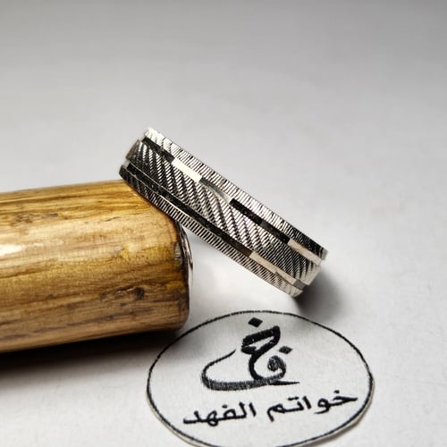 دبلة فضه عيار 925 مميزة مقاس 11 امريكي US