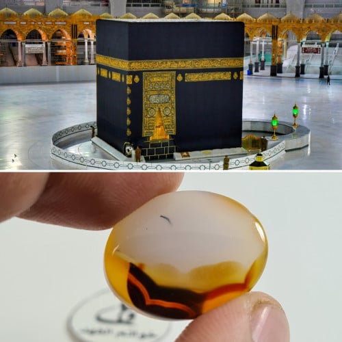 عقيق مصور الكعبة المشرفة سبحان الله عقيق يمني طبيع...