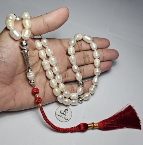 سبحة لولو طبيعي زراعي مميز شكة تفصيل يدوي فخمه مسب...