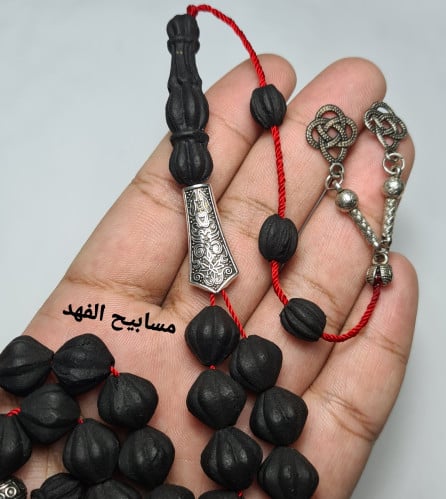 سبحة فخمه من العنبر مسباح نادر حجم الخرز راهي 13*1...