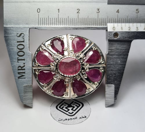 خاتم فضه حجم أسطوري جوهرة نادرة من أفخم الخواتم عا...