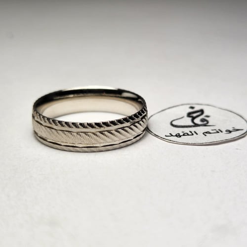 دبلة فضه عيار 925 مميزة مقاس 11 امريكي US