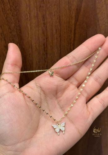 شوكر فضة عيار 925 مطية ذهب