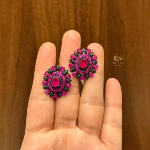حلق فضة عيار 925