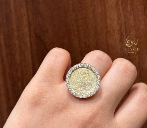 خاتم جنية فضة مرصعة بالزركون