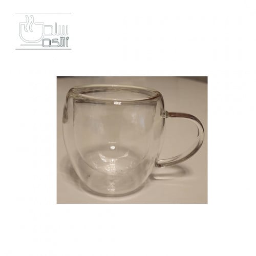 كوب زجاج دبل
