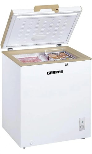 فريزر مسطح جيباس 5.1 قدم 145 لتر لون ابيض موديل GC...