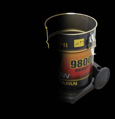 مكنسة برميل هيتاشي 21 لتر 2500 واط اسود في احمر (ي...