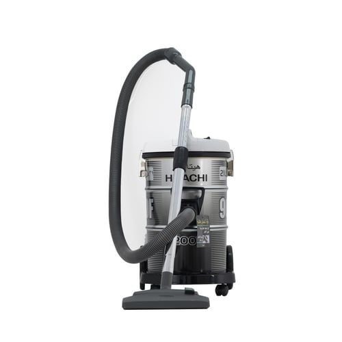 مكنسة هيتاشي برميل 21 لتر 2200 واط لون رمادي