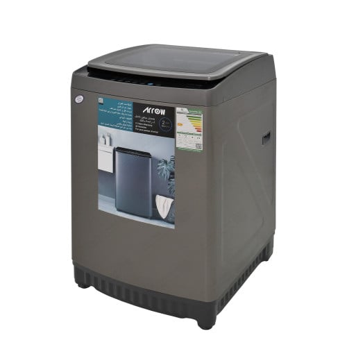 غسالة اوتوماتيك ارو علوية 18 كغ لون فضي 8 برامج