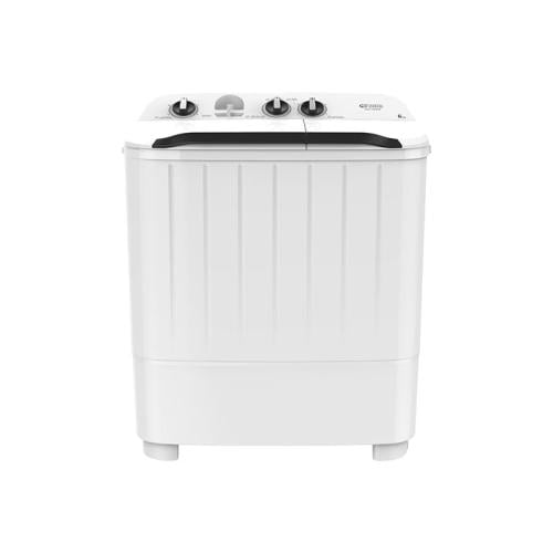 غسالة جنرال سوبريم نصف اوتوماتيك حوضين 6 كيلو, لون...