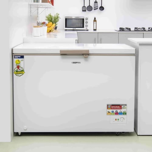 فريزر مسطح جيباس 11.2 قدم 316 لتر لون ابيض موديل G...