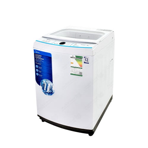 غسالة اوتوماتيك ميديا 12 كغ 8 برامج لون ابيض