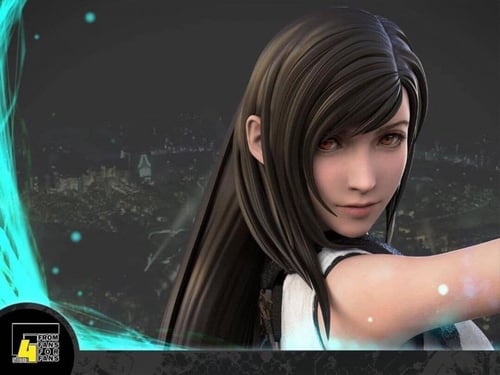 Final Fantasy VII - Cloud Strife, Tifa Lockhart, A...