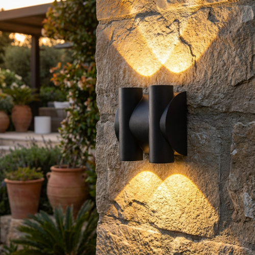 X702 BK+WW 4*1W كشاف جداري