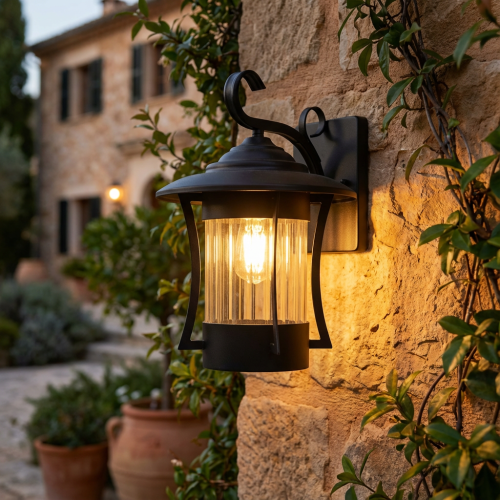 E27 6030/1W BK فانوس جدار