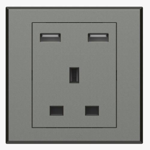 فيش 13 امبير مع 2 مخرج يو اس بي فالينسيا