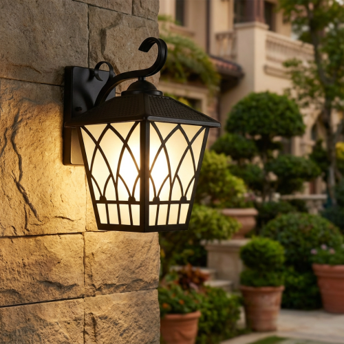 E27 6043/1W BK فانوس جدار