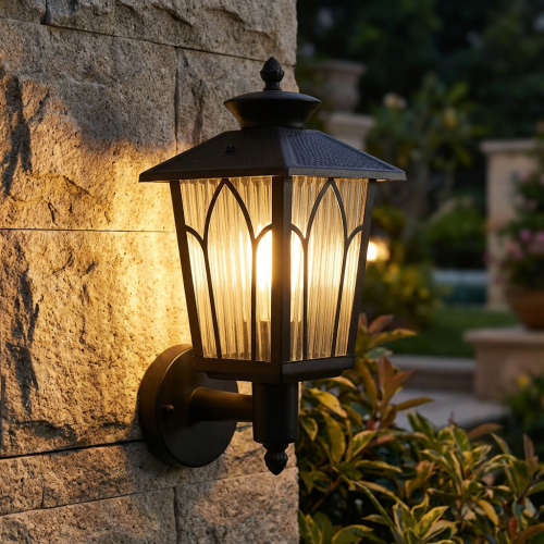 E27 20808W BK فانوس جدار