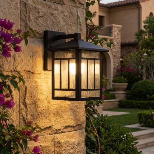 E27 6044/1W BK فانوس جدار