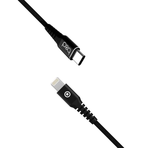 كيبل ايفون 200 سم جلد أسود ماركة بود bod