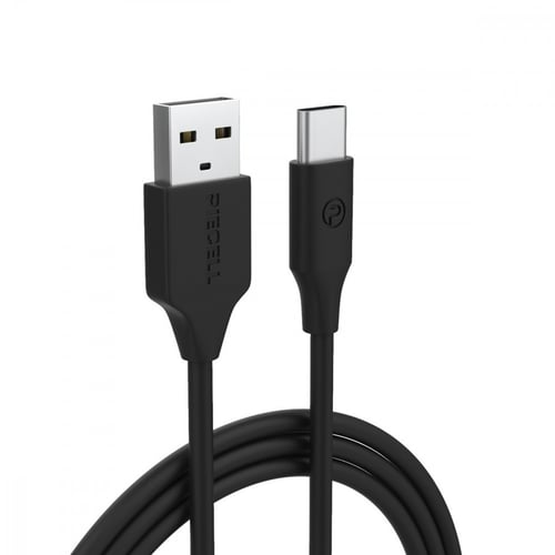 وصلة تايب سي 120 سم جلد اسود