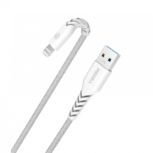 كيبل ايفون معتمد من ابل 120 سم قماش ابيض