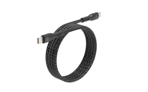 كيبل تايب سي 120 سم قماش اسود