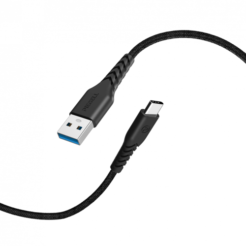 كيبل تايب سي 120 سم قماش اسود