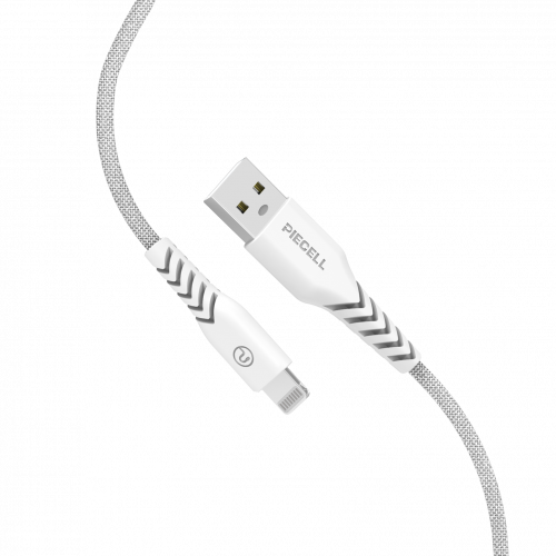 كيبل ايفون معتمد من ابل 120 سم قماش ابيض