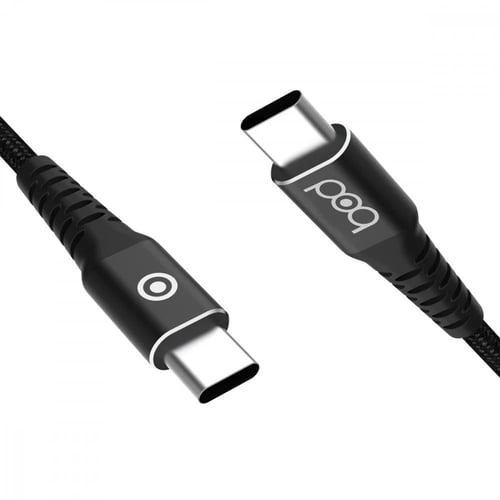 وصلة تايب سي 200 سم قماش اسود ماركة بود bod