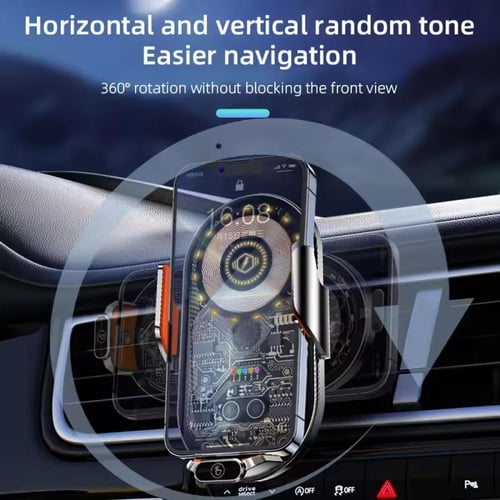 حامل جوال سيارة شحن لاسلكي لجميع الجوالات