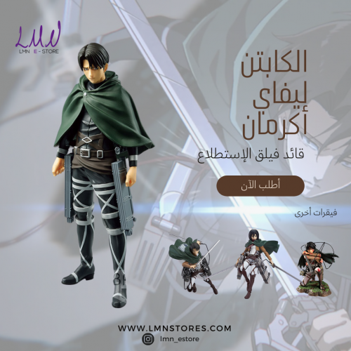 فيقر ليفاي آكرمان انمي هجوم العمالقة