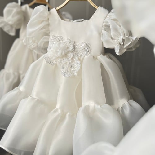 فستان الجازار السُكري مزين بالور والترتر