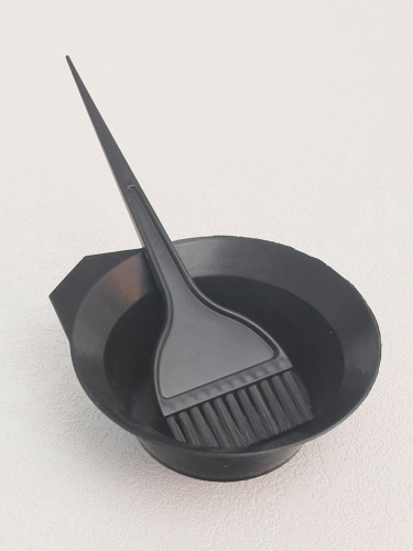 وعاء بلاستيكي + فرشه توزيع الماسك