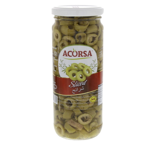 Green sliced olives 12*105 g Akorsa