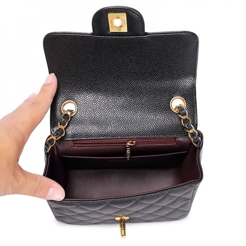 ‎شانيل كلاسيك (كافيار) هاردوير ذهبي Chanel classic...