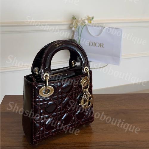 LADY DIOR MINI 17 CM (عنابي)