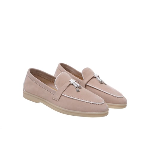loro piana (41) فلات لورو بيانا (LIGHT PINk/WHITE)