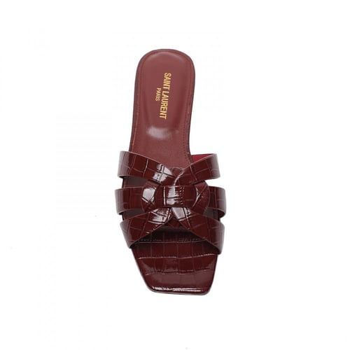 (WINE RED) Saints Laurent slipper سليبر ساني لوران