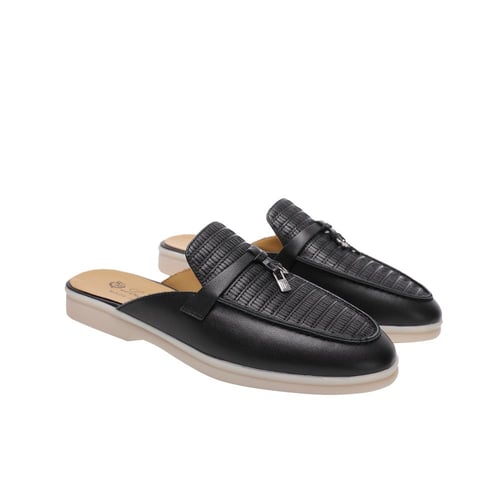 Loro piana هاف فلات لوربيانا ( black leather)