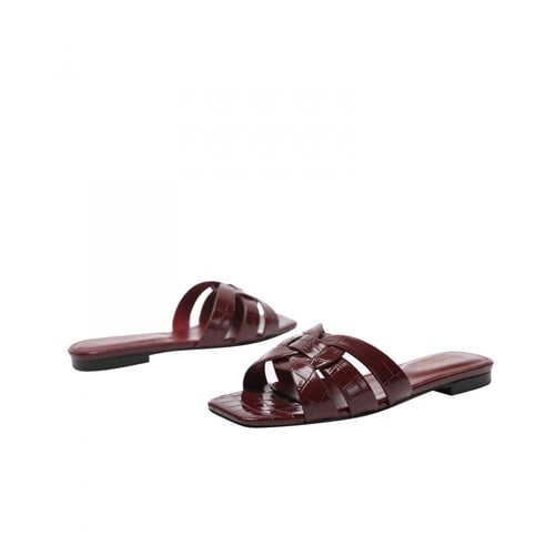 (WINE RED) Saints Laurent slipper سليبر ساني لوران