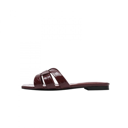 (WINE RED) Saints Laurent slipper سليبر ساني لوران
