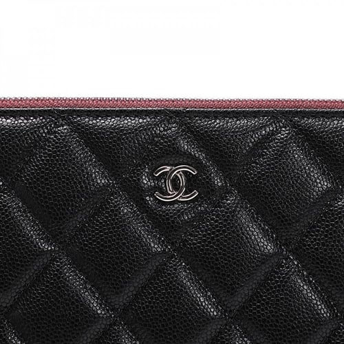 ‎شانيل (كافيار) فضي Chanel size 33cm